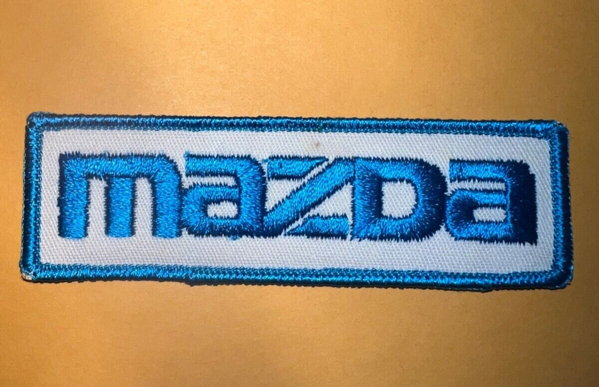 Vintage Mazda patch, Sew on Mazda patch, Mazda