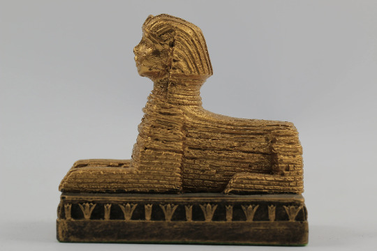 Amazing gold Sphinx in Giza made from sandalwood with Gold leaf