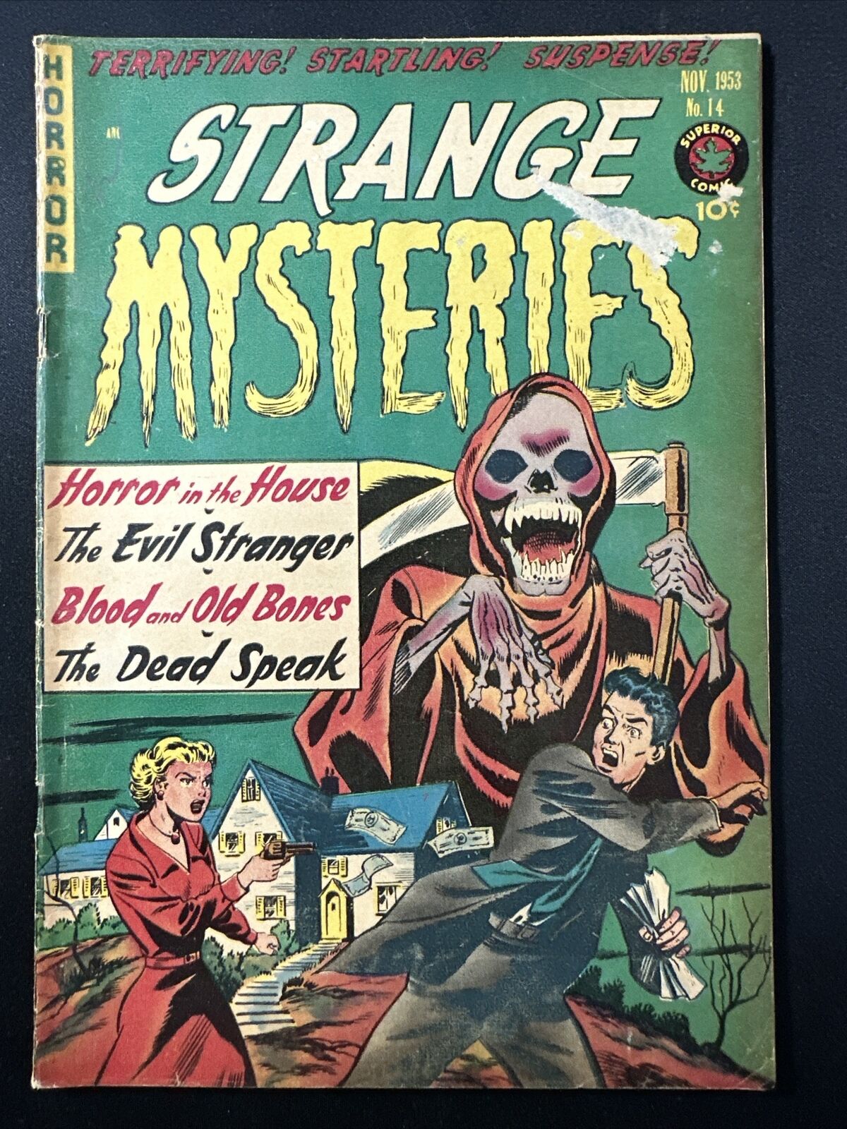 Strange Mysteries #14 Superior Comics Pre Code Horror Golden Age 1954 Good+ *A4