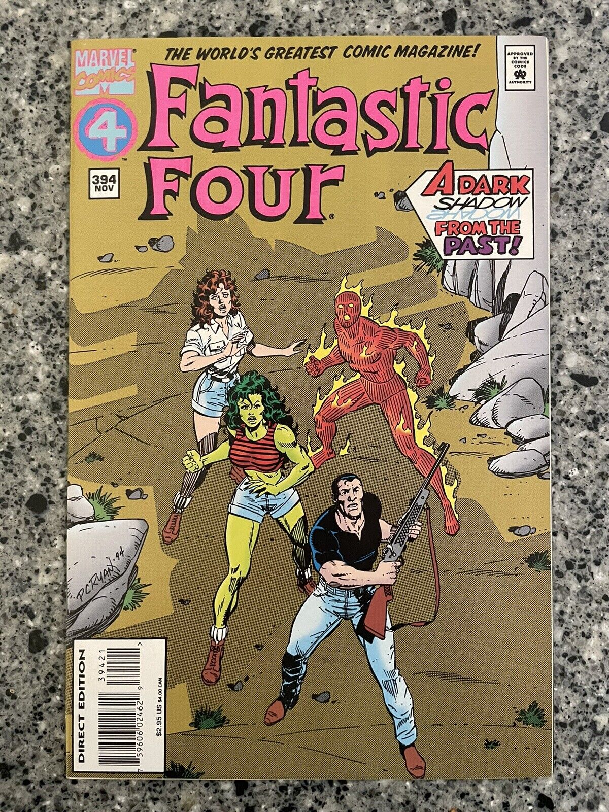 FANTASTIC FOUR #394 VF+ (Marvel 1994) 1st Appearance of the Raptor