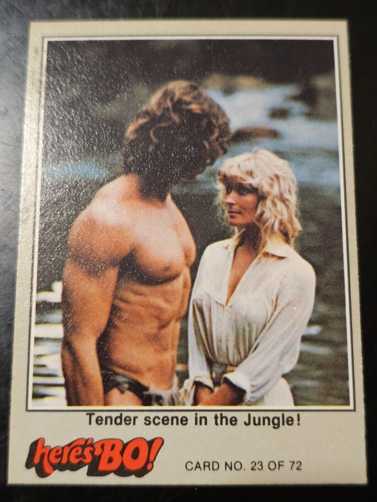 1981 Here\'s Bo Non-Sport Card #23 Tender scene in the Jungle