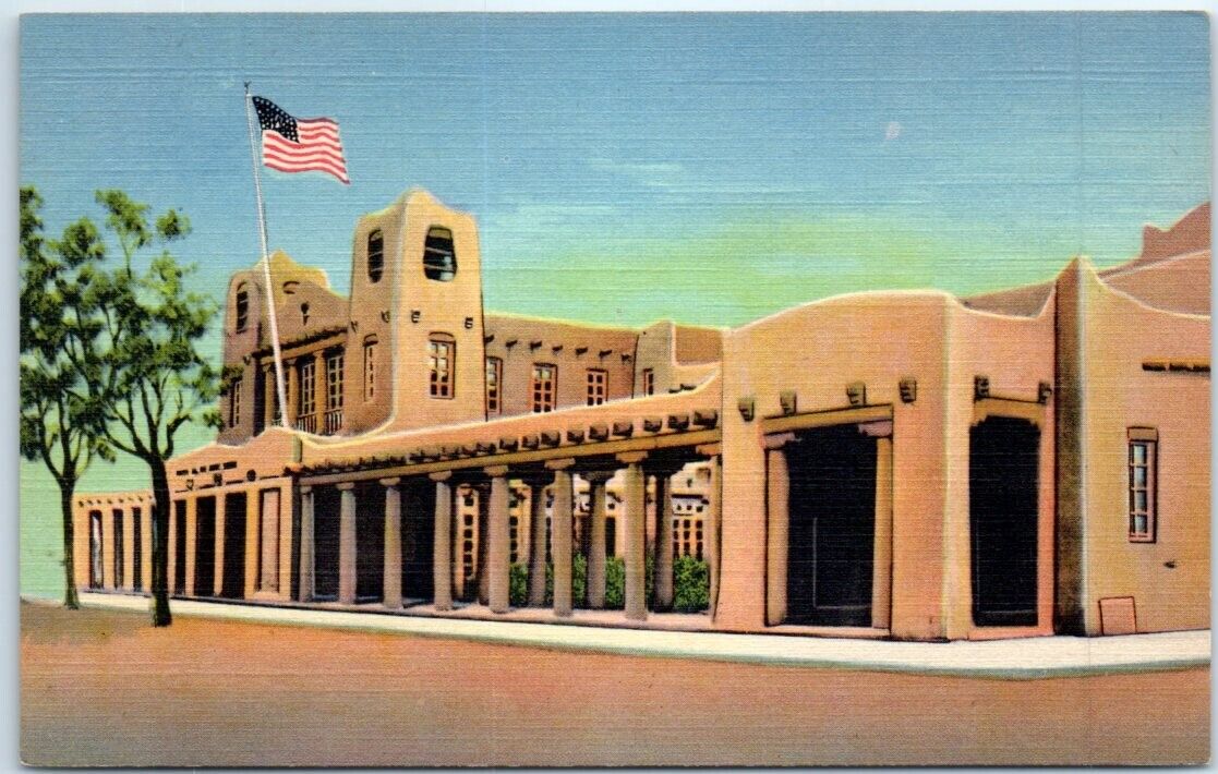 Postcard - U. S. Post Office And Federal Building - Santa Fe, New Mexico