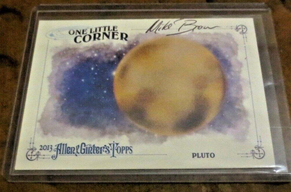 Michael E Brown astronomer signed autographed Allen & Ginter card 