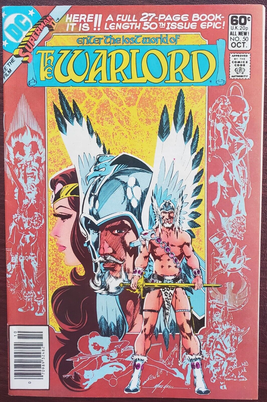 Warlord  #50 F/VF 7.0 (DC Comics 1981) ~ Mike Grell ✨