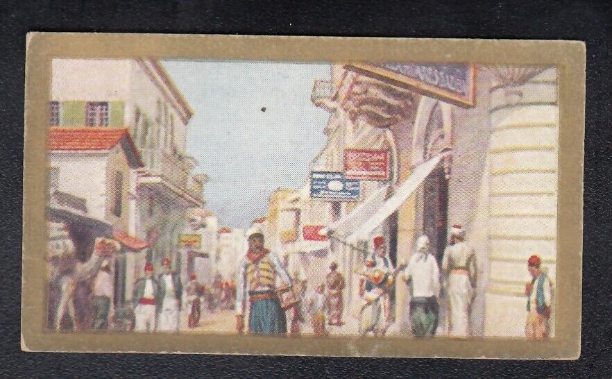 Vintage 1926 Trade Card BEIRUT - THE BUSINESS QUARTER - LEBANON