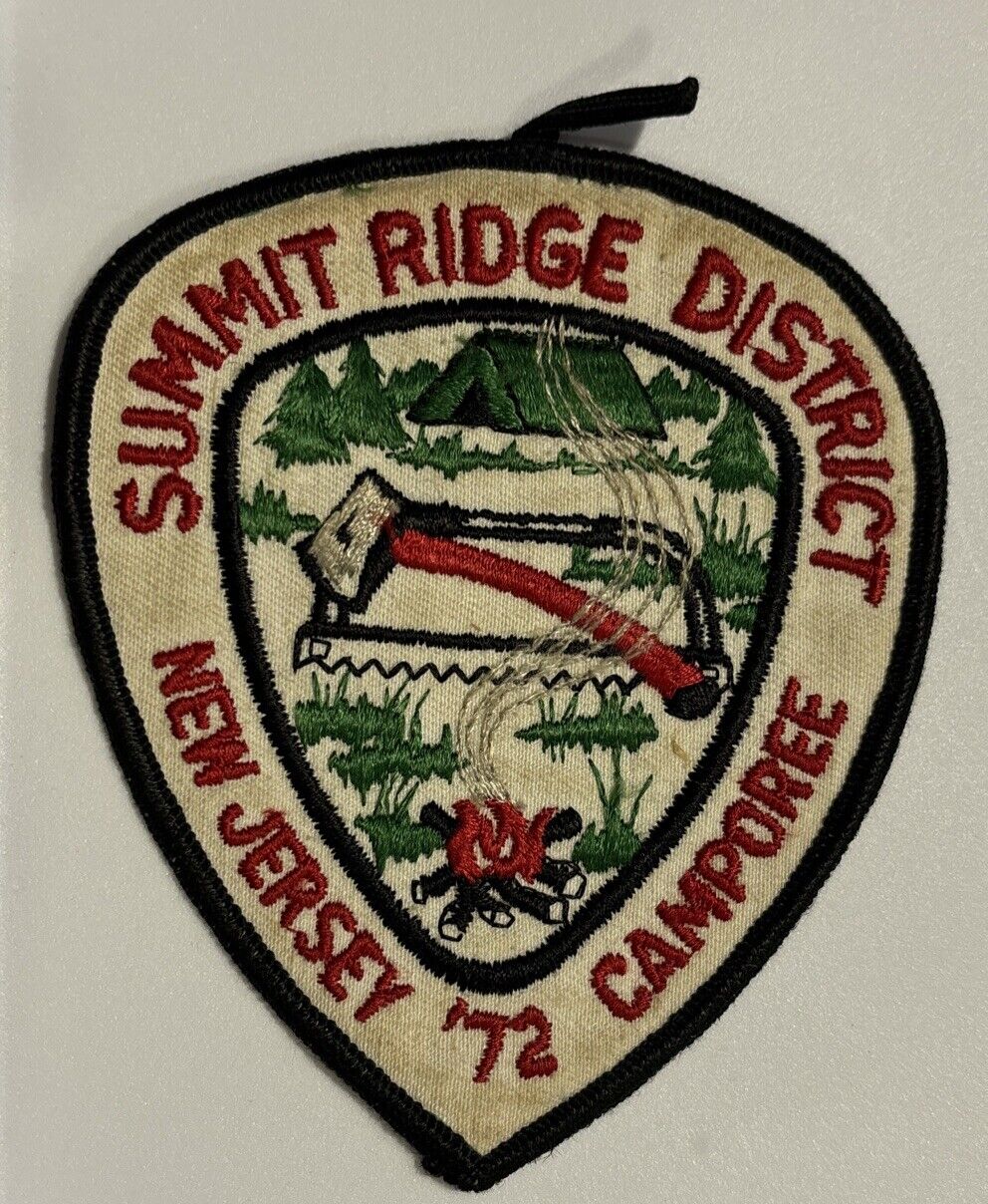 Vintage Summit Ridge District New Jersey Camporee 1972 Patch