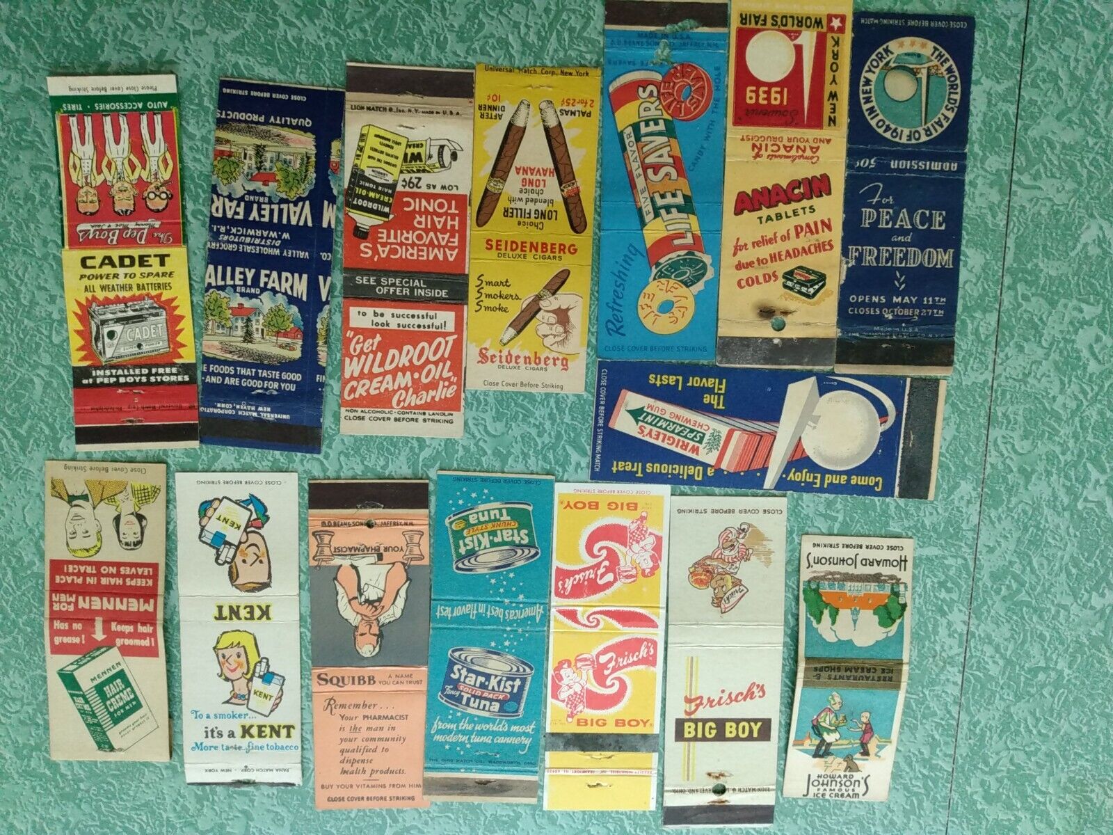 Vintage Matchbook Cover VM4 Collectible New York world\'s Fair + various lot