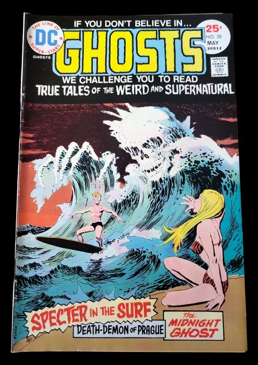 Ghosts Vol. 5 #38 Specter in the Surf Death / DC Horror 1975 F- TO Fine