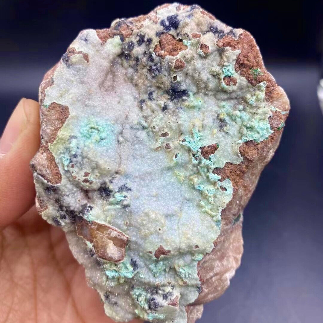 216G Natural silicon Malachite transparent cluster coarse mineral sample