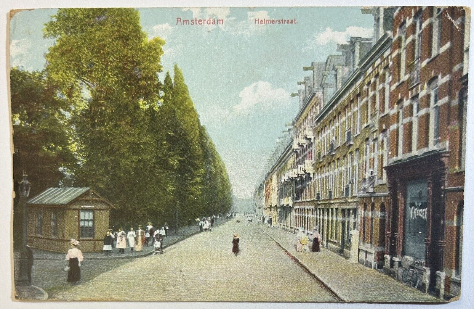 Amsterdam Helmerstraat Postcard, Street View, Posted Card