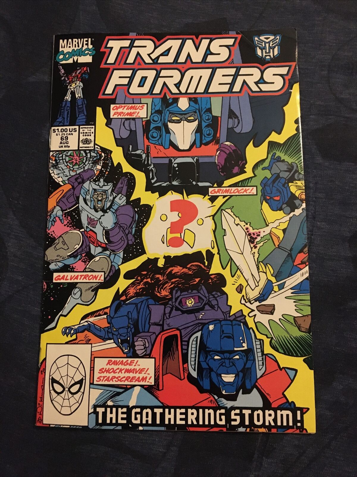 Transformers #69 The Gathering Storm Low Print Run Marvel Comics 1990