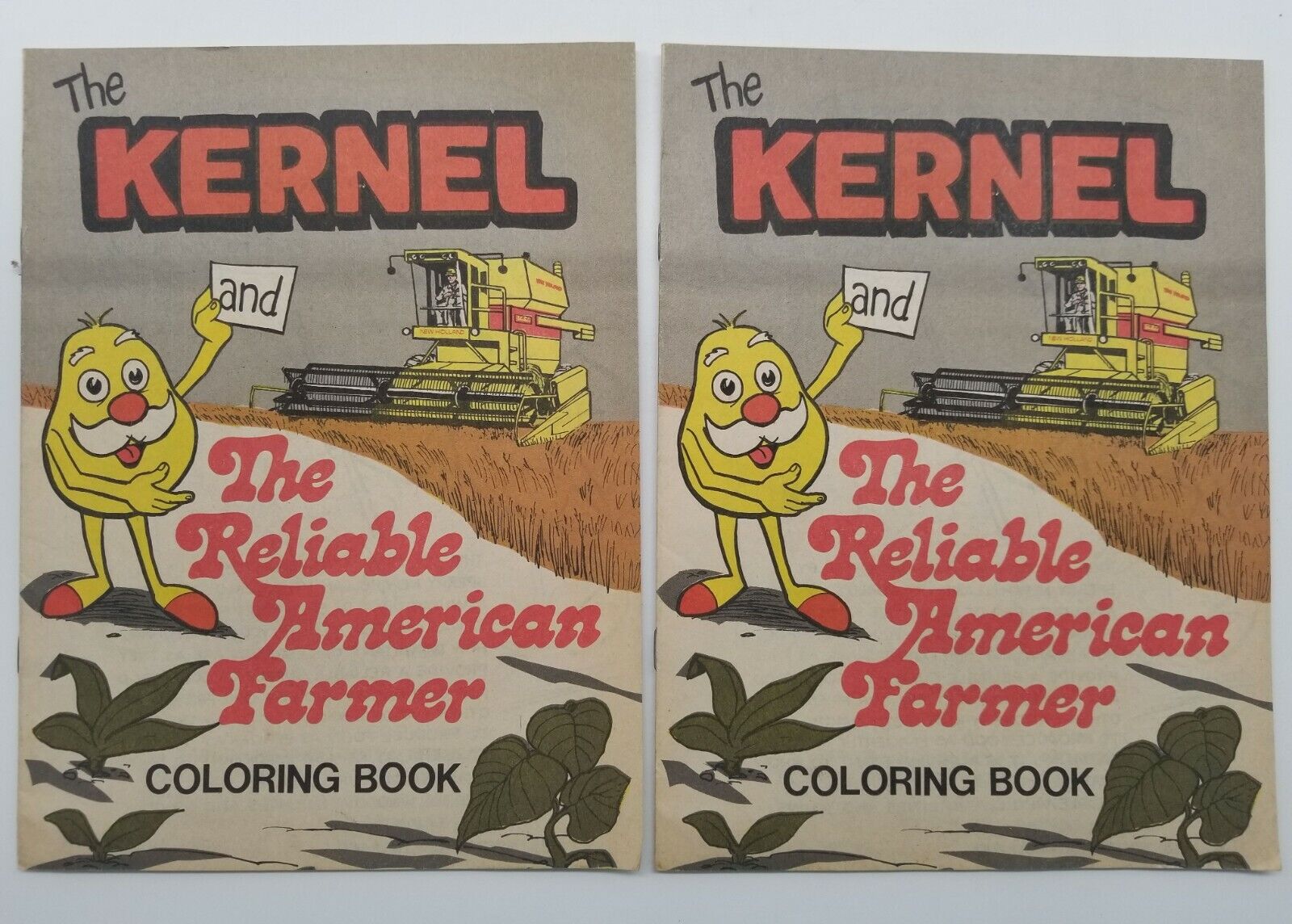 One(1) Vintage New Holland Kernel Reliable American Farmer Kids Coloring Book