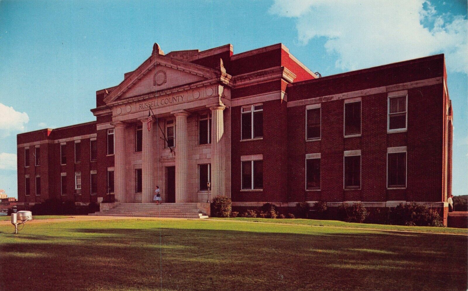 Russell County Courthouse Broad Street Phenix City Alabama  Vtg Postcard CP361