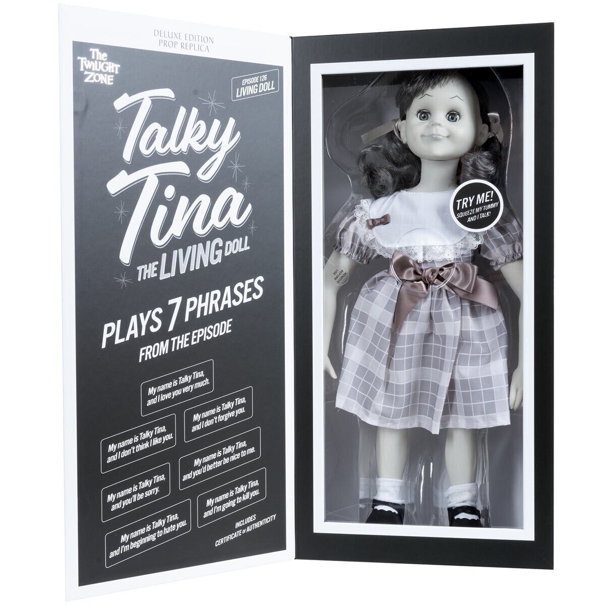 The Twilight Zone Talky Tina 18-Inch Prop Replica Doll Limited Edition 493/ 1004