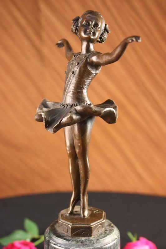 The Little Fourteen Year Old Dancer Bronze Ballerina Sculpture Signed: Preiss NR