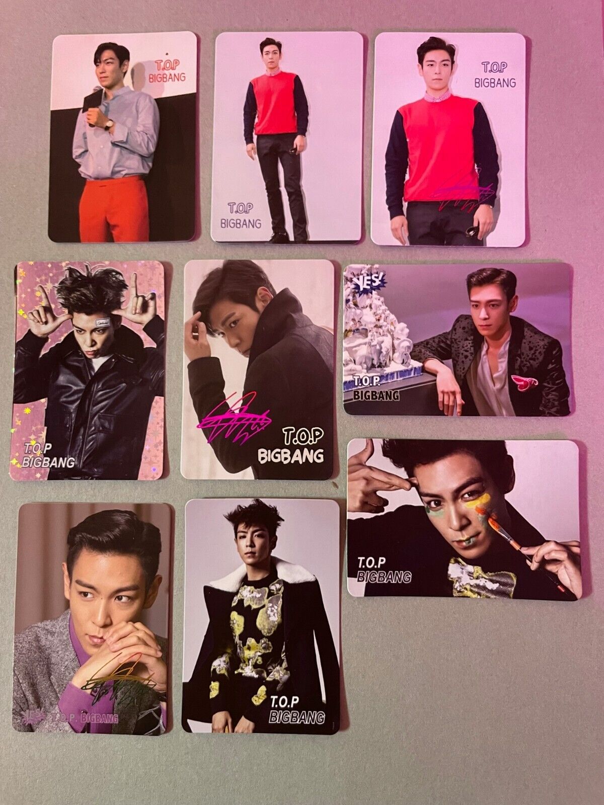 Kpop BIGBANG T.O.P.  9 card RARE 98