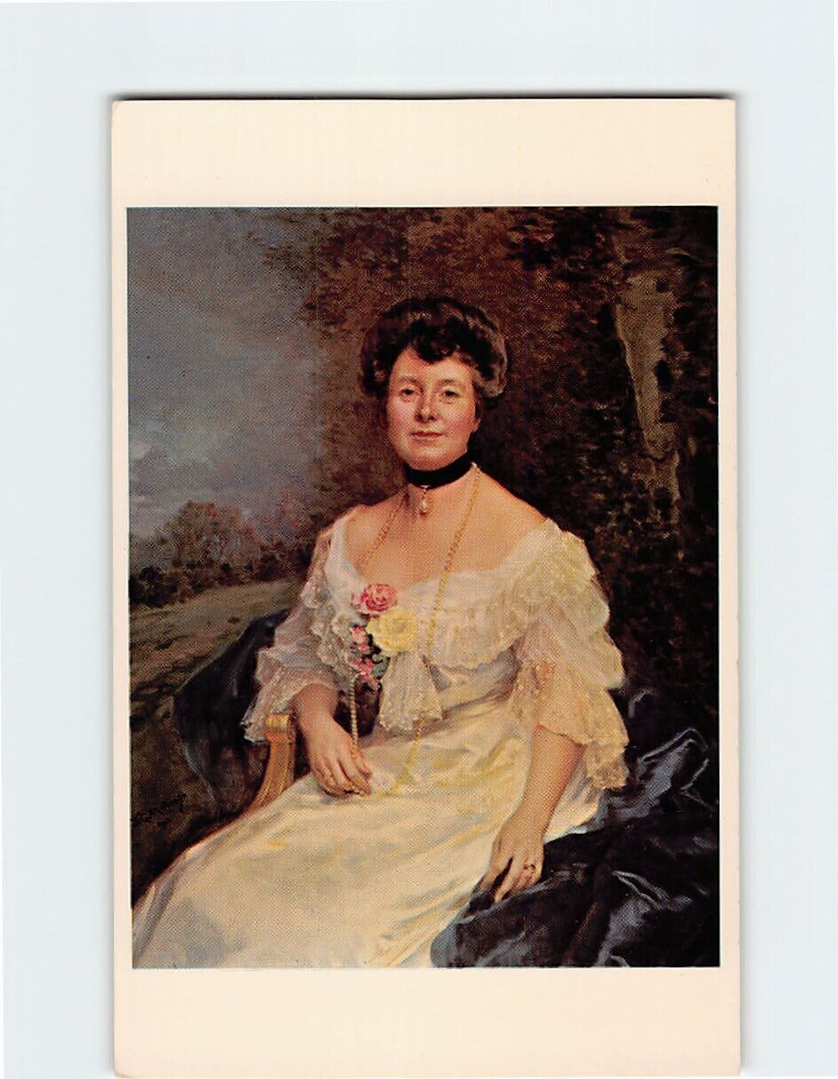 Postcard Mrs. Charles Phelps Taft By R. Madrazo, Taft Museum, Cincinatti, Ohio