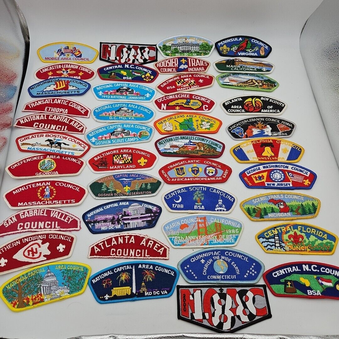 Lot Of 42 Vintage Boy Scout Patches 70s 80s 90s Collection Scouts Of America 