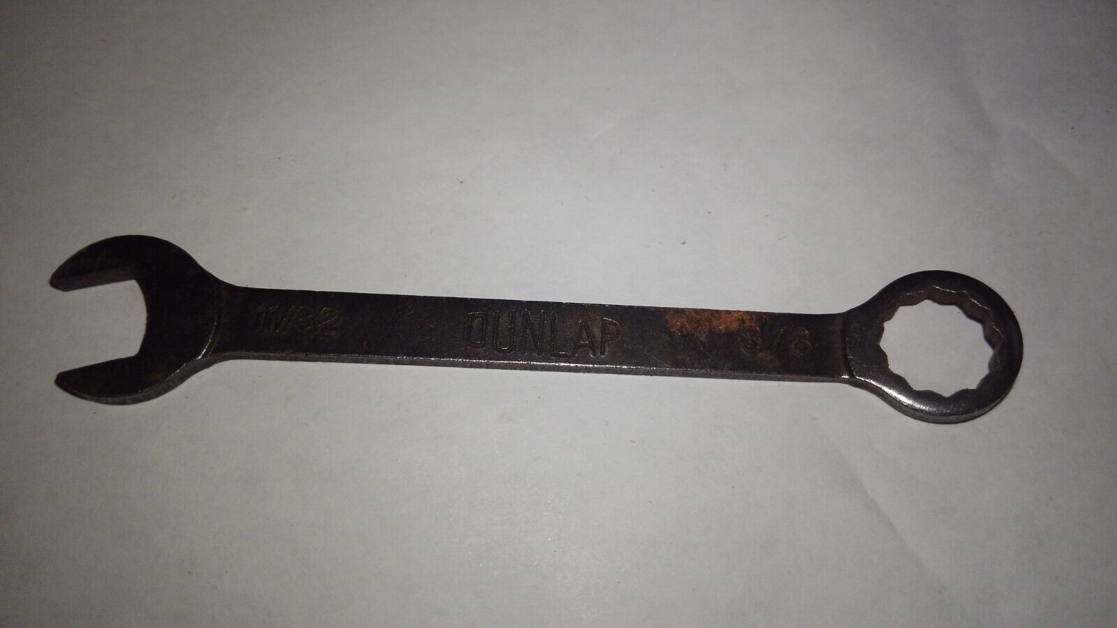 Vintage DUNLAP Made In USA 3/8 11/32 Ignition Wrench