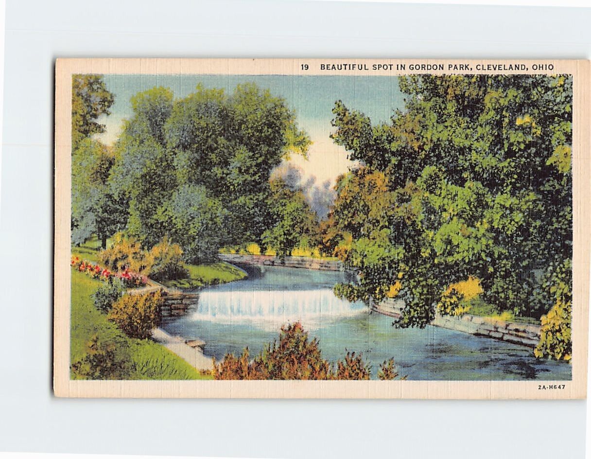Postcard Gordon Park Cleveland Ohio USA