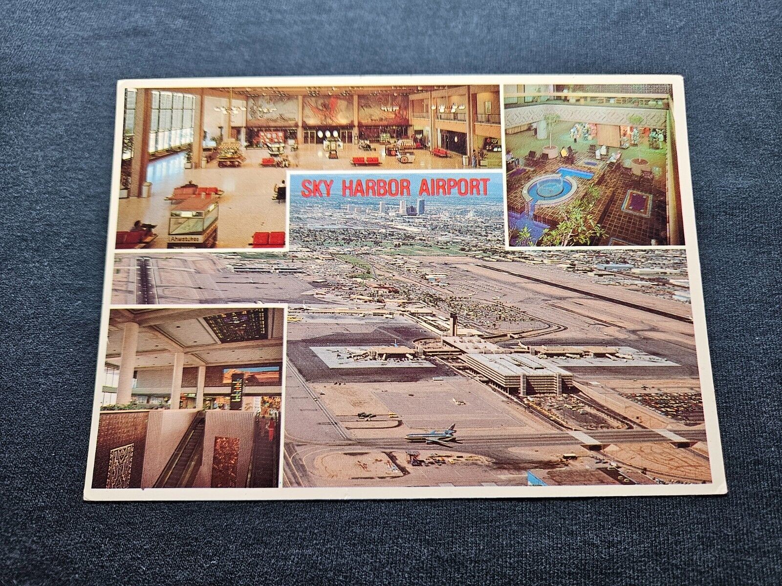 Postcard PHX Phoenix Sky Harbor International Airport Multi View AZ Arizona