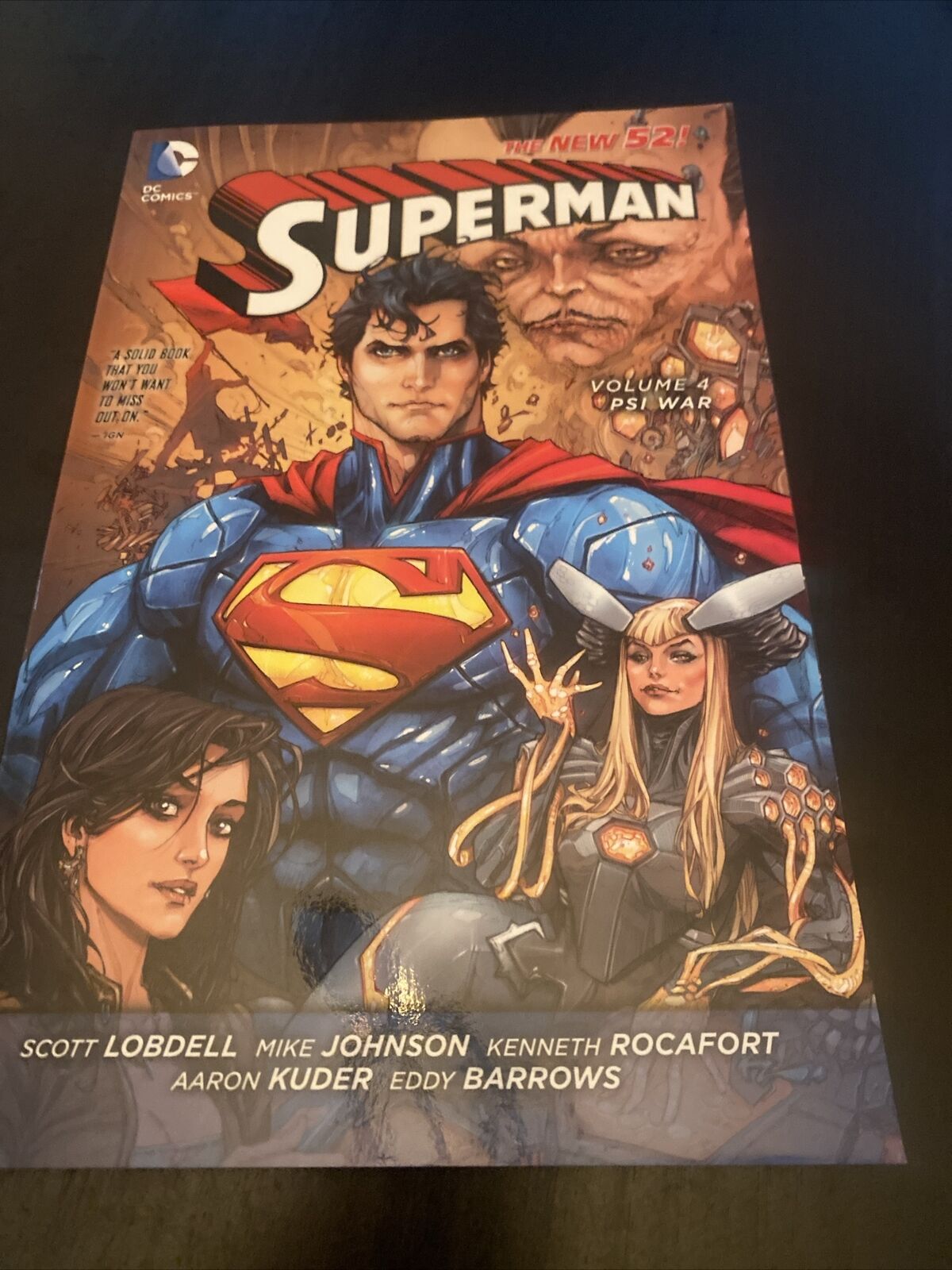 Superman Vol. 4: Psi-War The New 52 by Lobdell, Scott  TPB NY Times Best Seller.