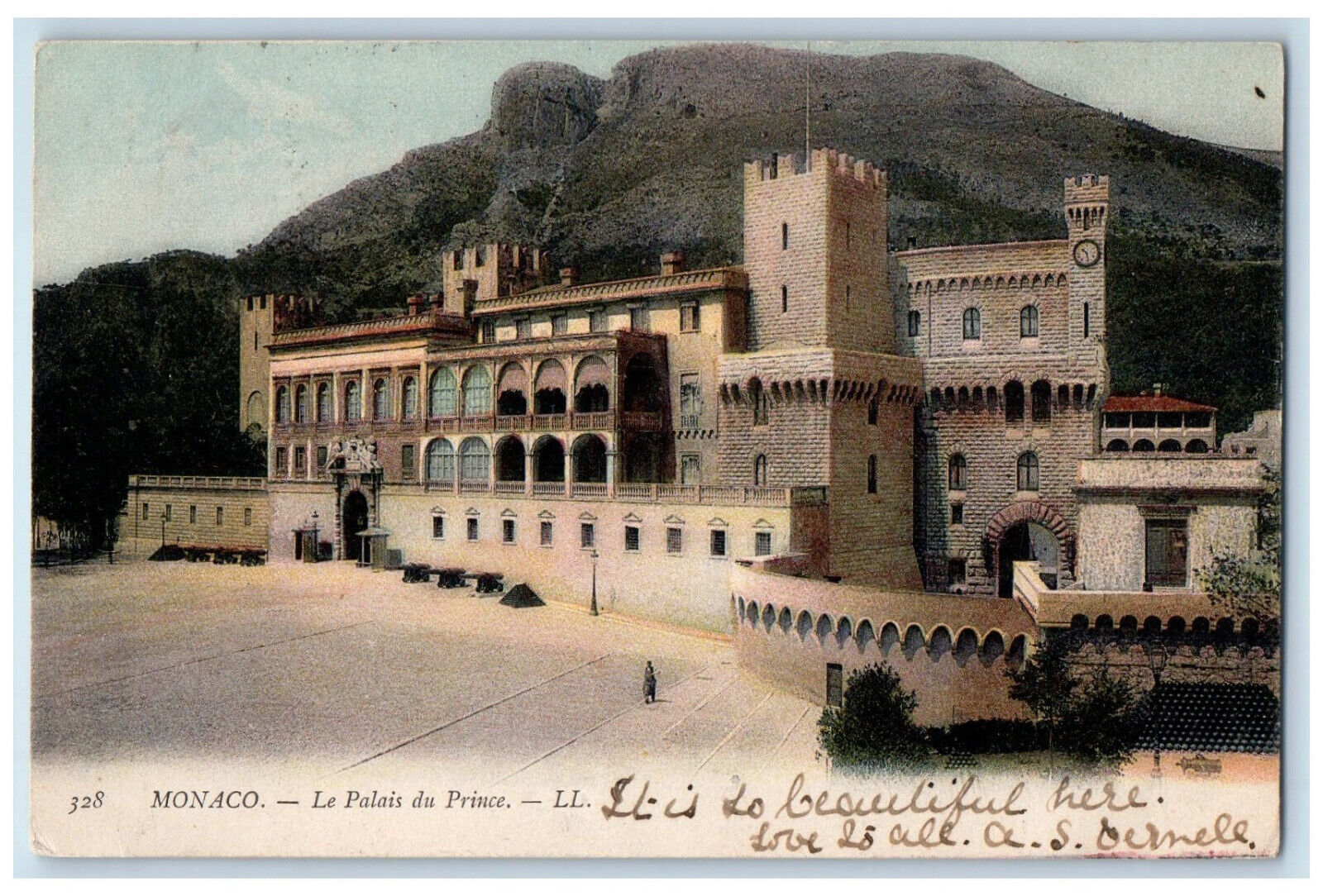 1904 Le Palais Du Prince Sovereign Prince of Monaco Residence, Monaco Postcard