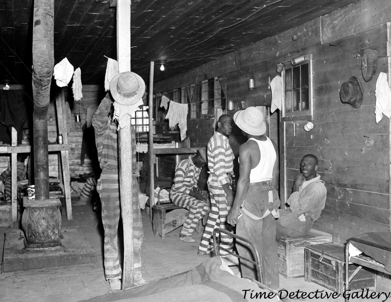 Convict Camp, Greene County, Georgia - 1941 - Vintage Photo Print
