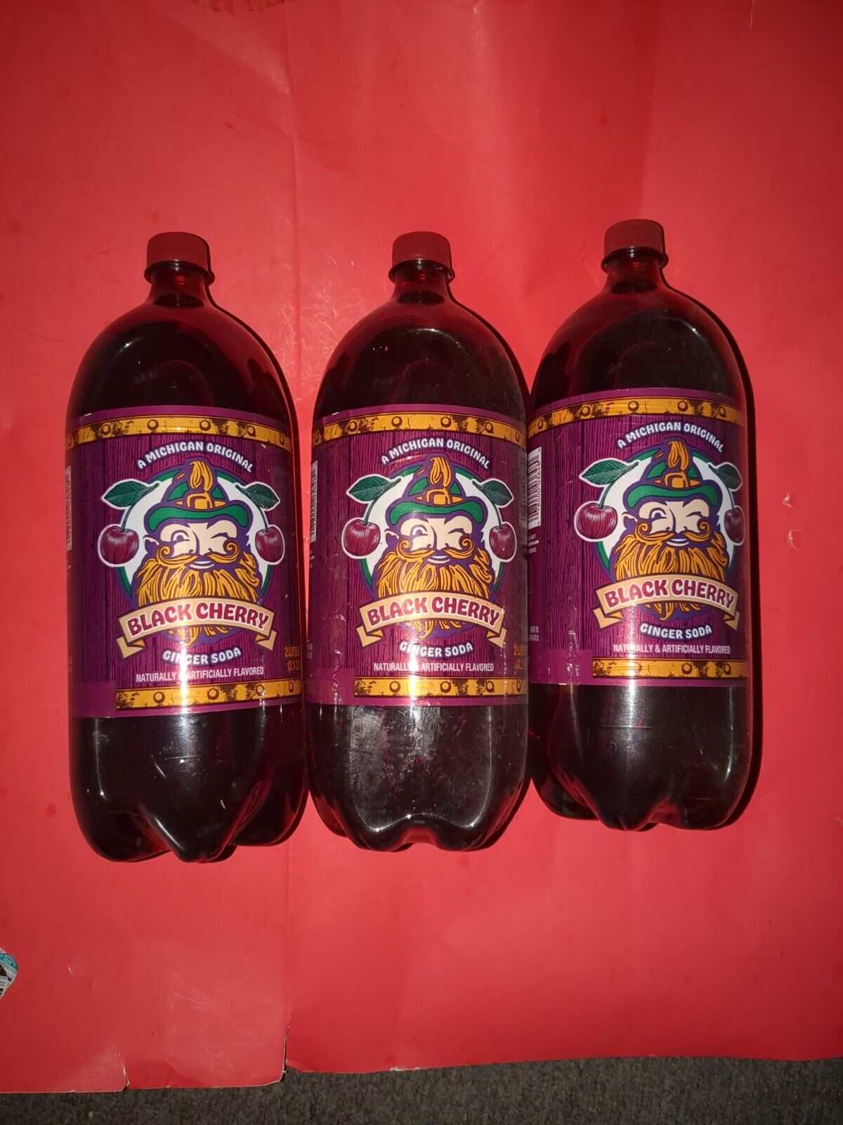 Vernors Black Cherry 1 - 2 Liter Bottle Ginger Ale  Soda Pop LIMITED edition