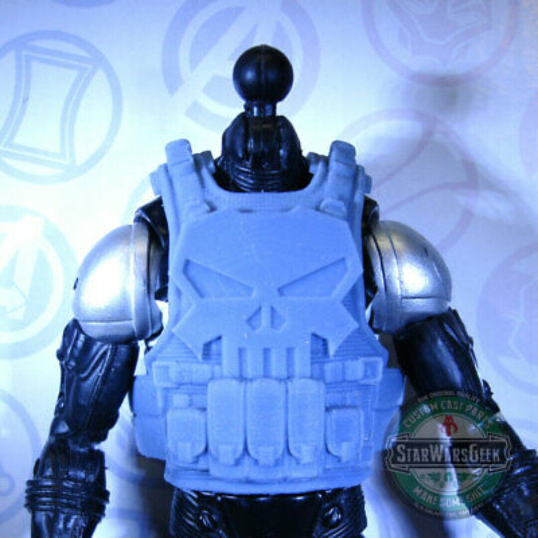 Tactical Body Armor w/ Punisher Skull custom vest for action figures 4\
