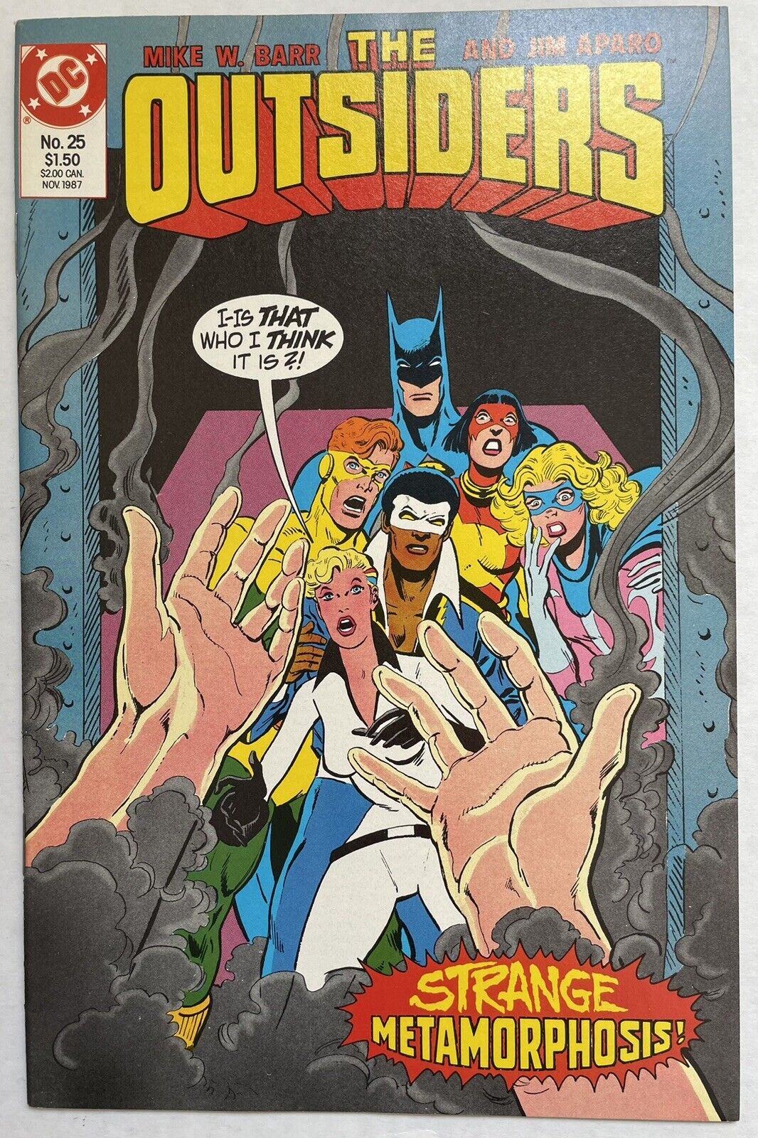 THE OUTSIDERS #25 (DC Comics 1987) Batman, Metamorpho • Copper Age • VF/NM