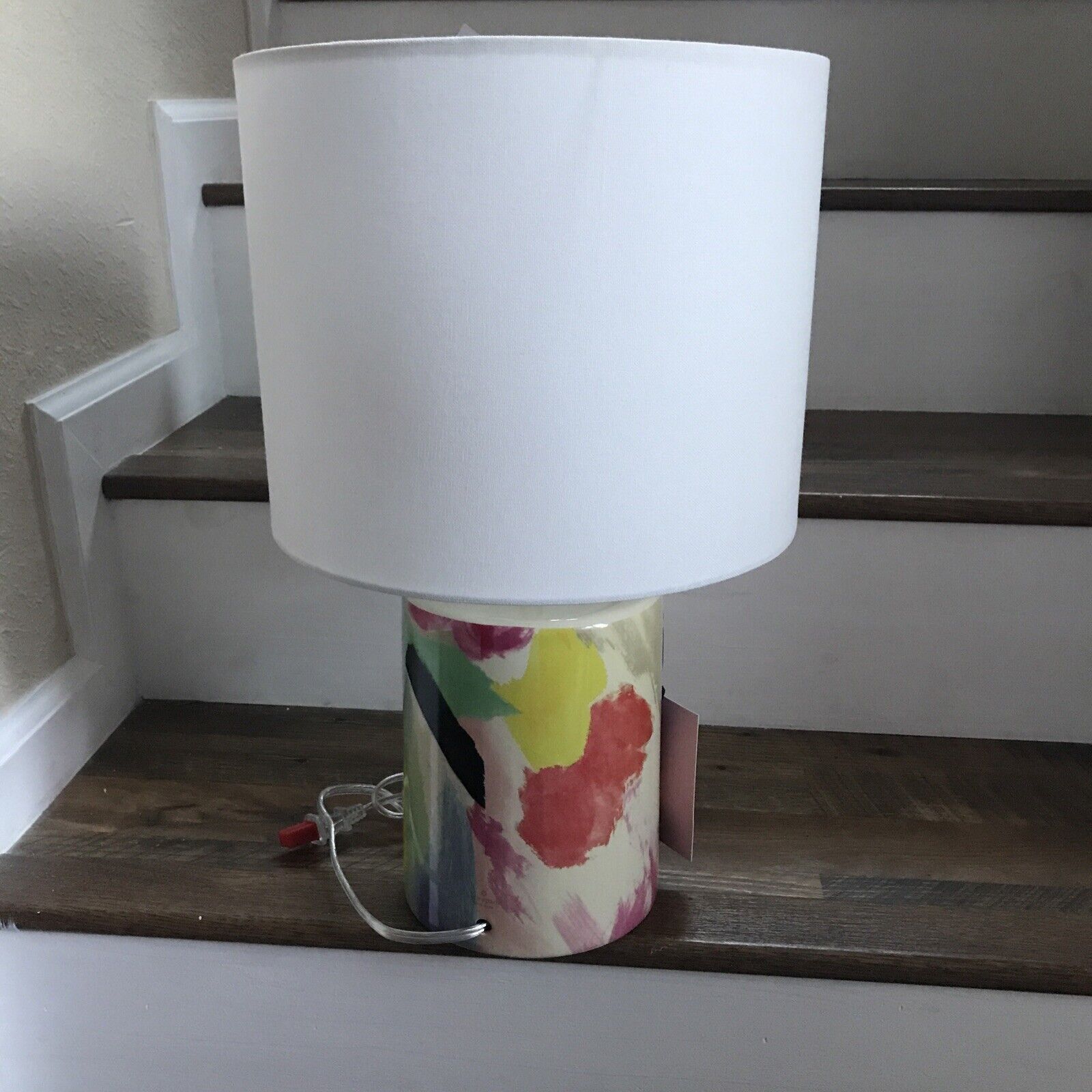 Kate Spade New York Multi Colors Cylinder Porcelain Table Lamp New