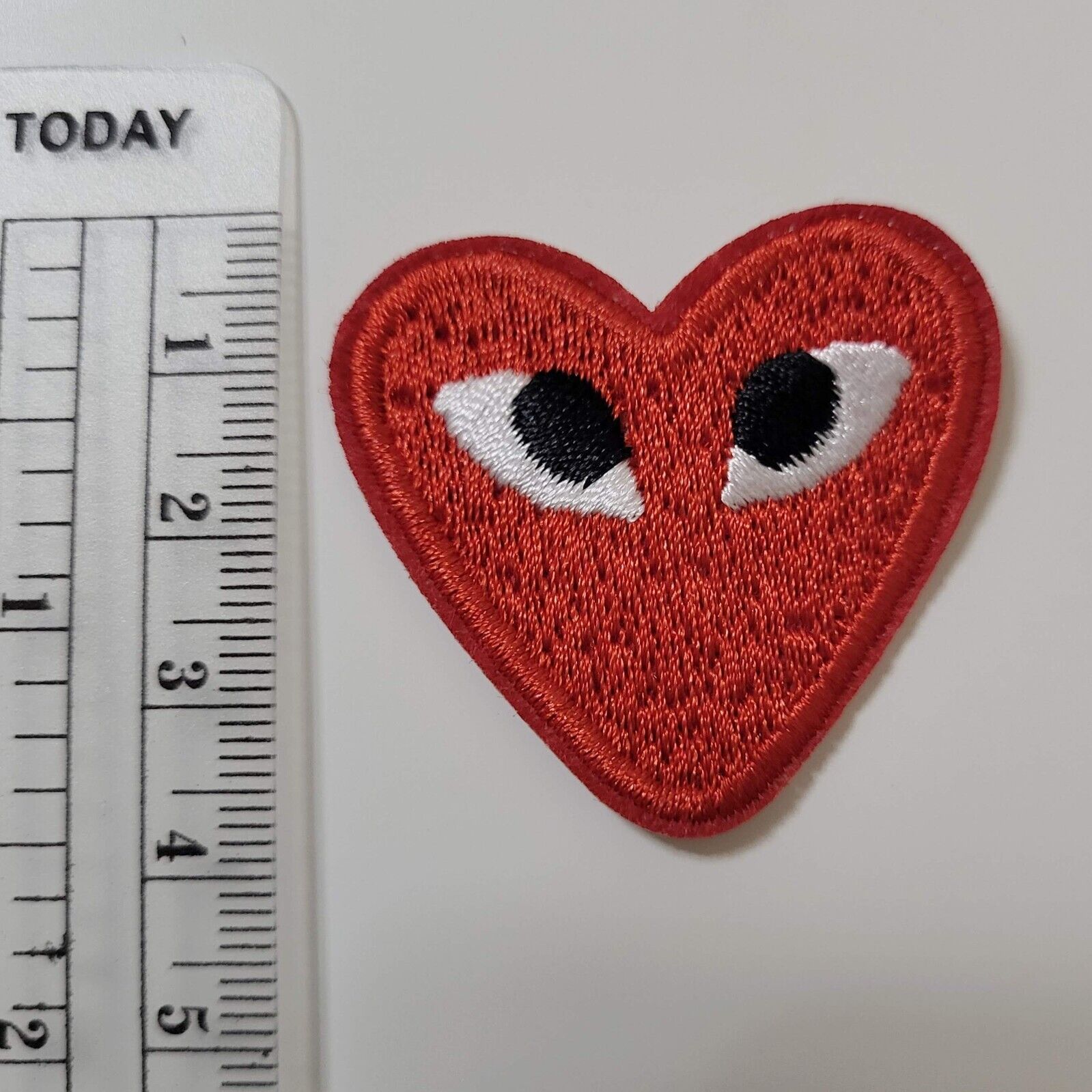 1pc Comme des Garcons Inspired Iron-On Patch Red