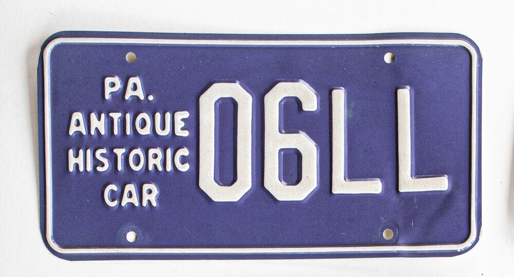 Lot - (2) Pennsylvania ANTIQUE historic car license plates
