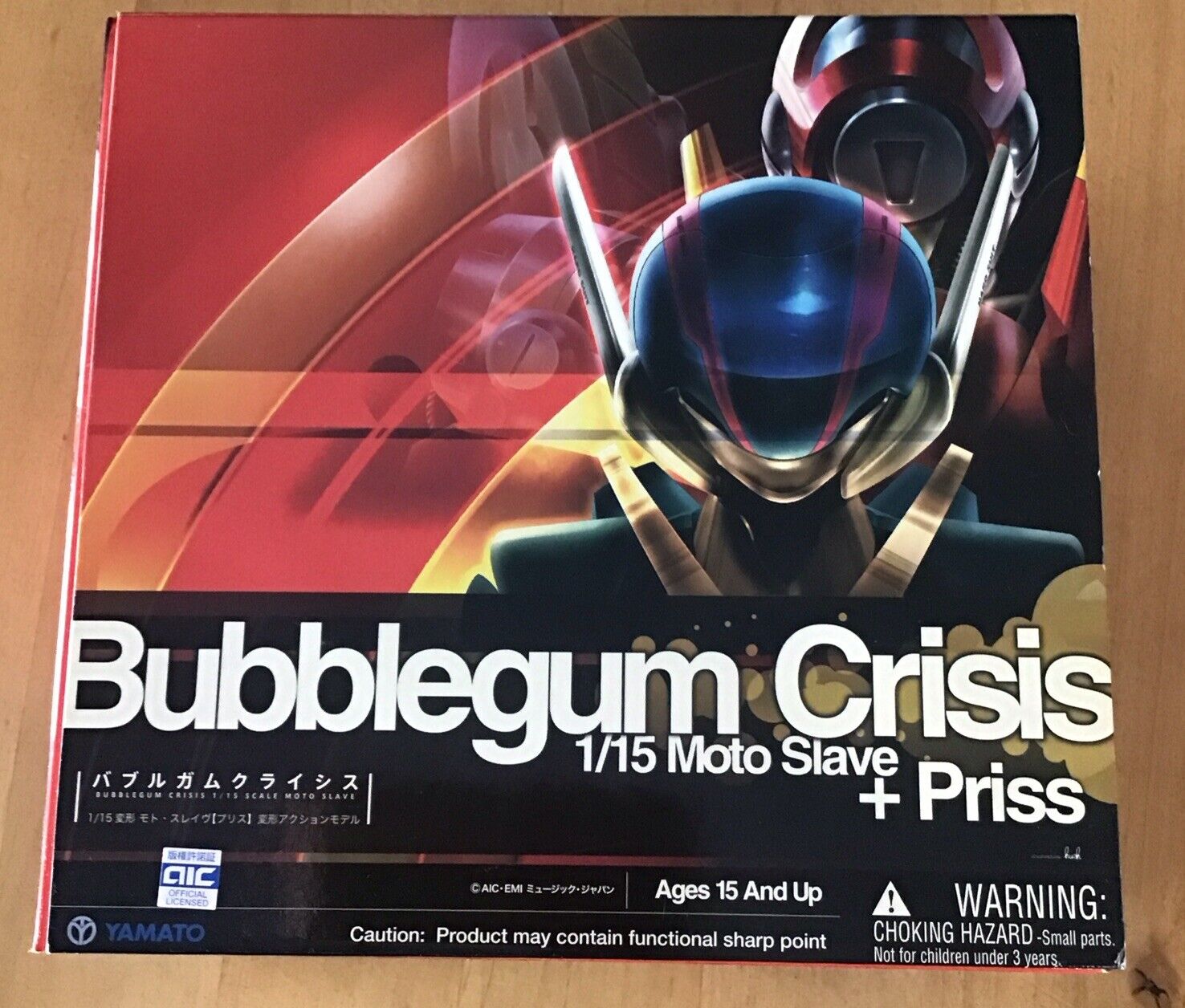 Yamato Bubblegum Crisis 1/15 Moto Slave + Priss New in box. Never Opened