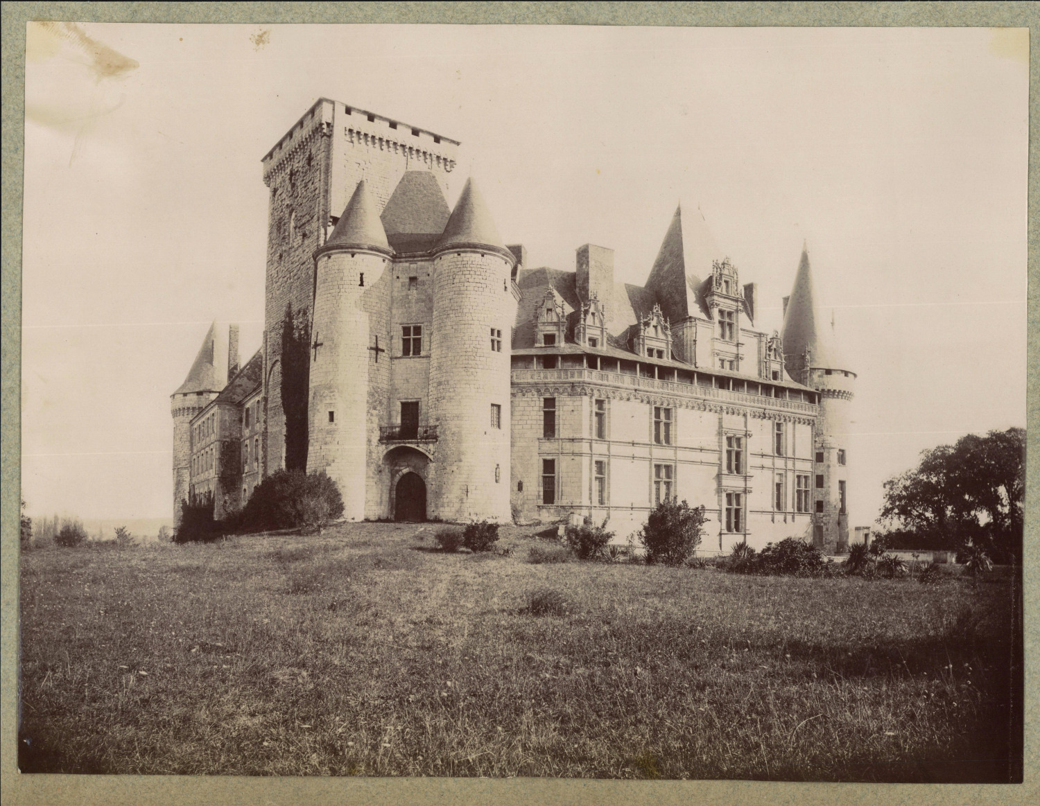France, La Rochefoucauld-en-Angoumois, Château de La Rochefoucauld vintage album