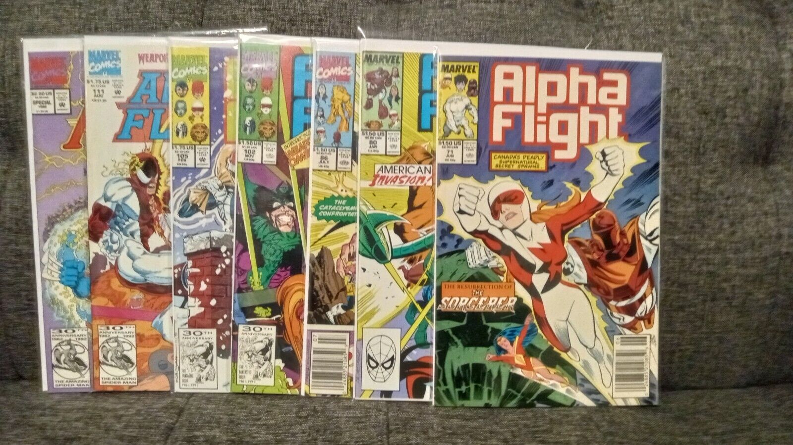 Alpha Flight Comic Lot Marvel