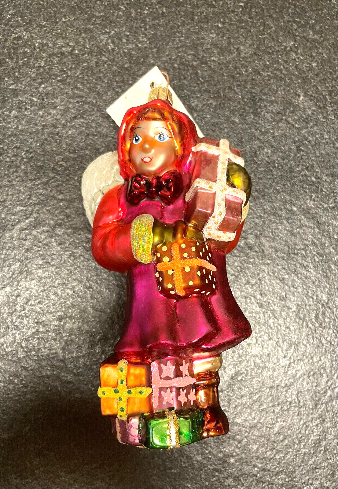 Christopher RADKO 1998 FOREST ANGEL GLASS CHRISTMAS ORNAMANET Limited Edition