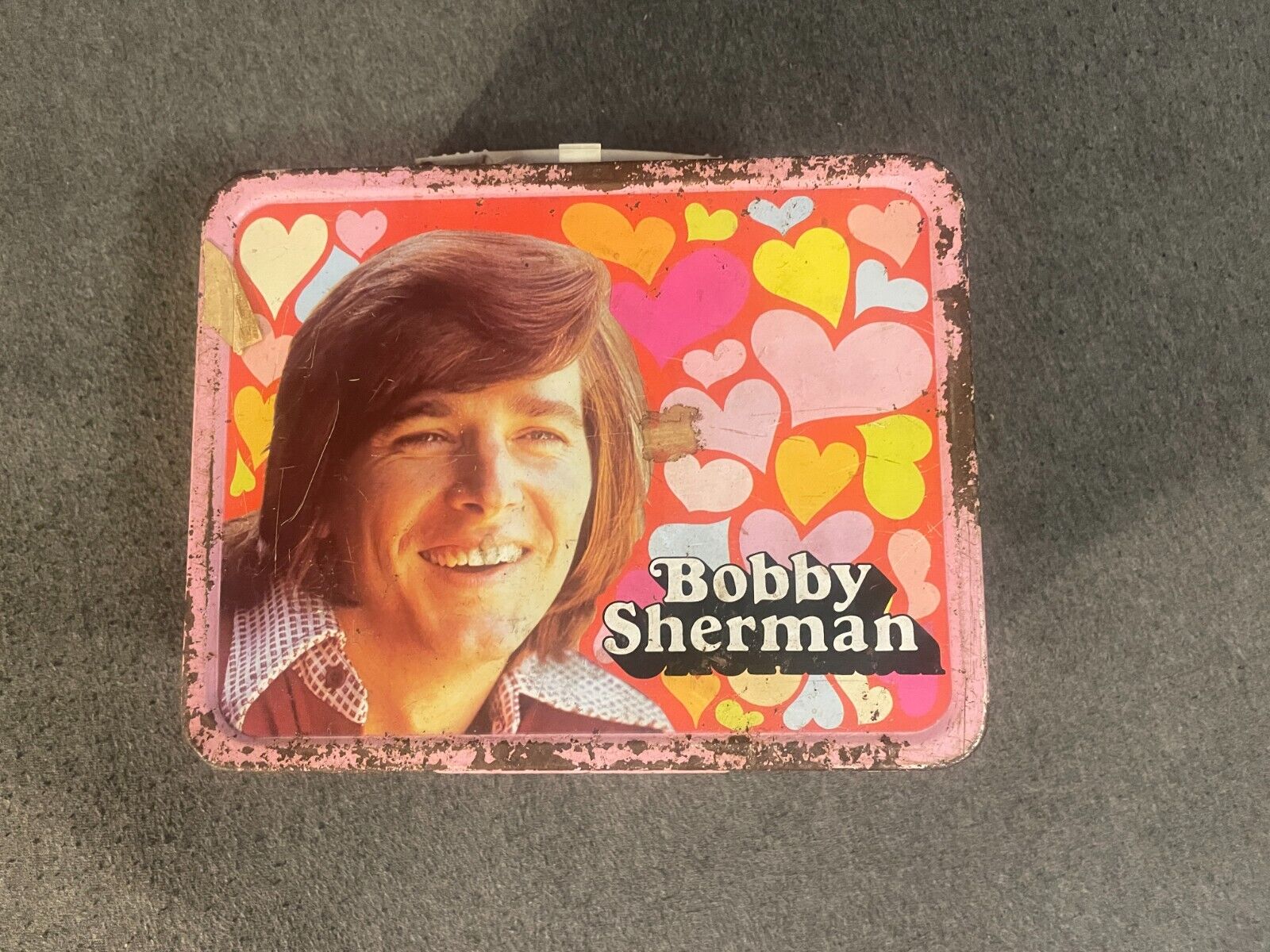 Vintage 1972 Bobby Sherman Metal Lunch Box No Thermos Vtg