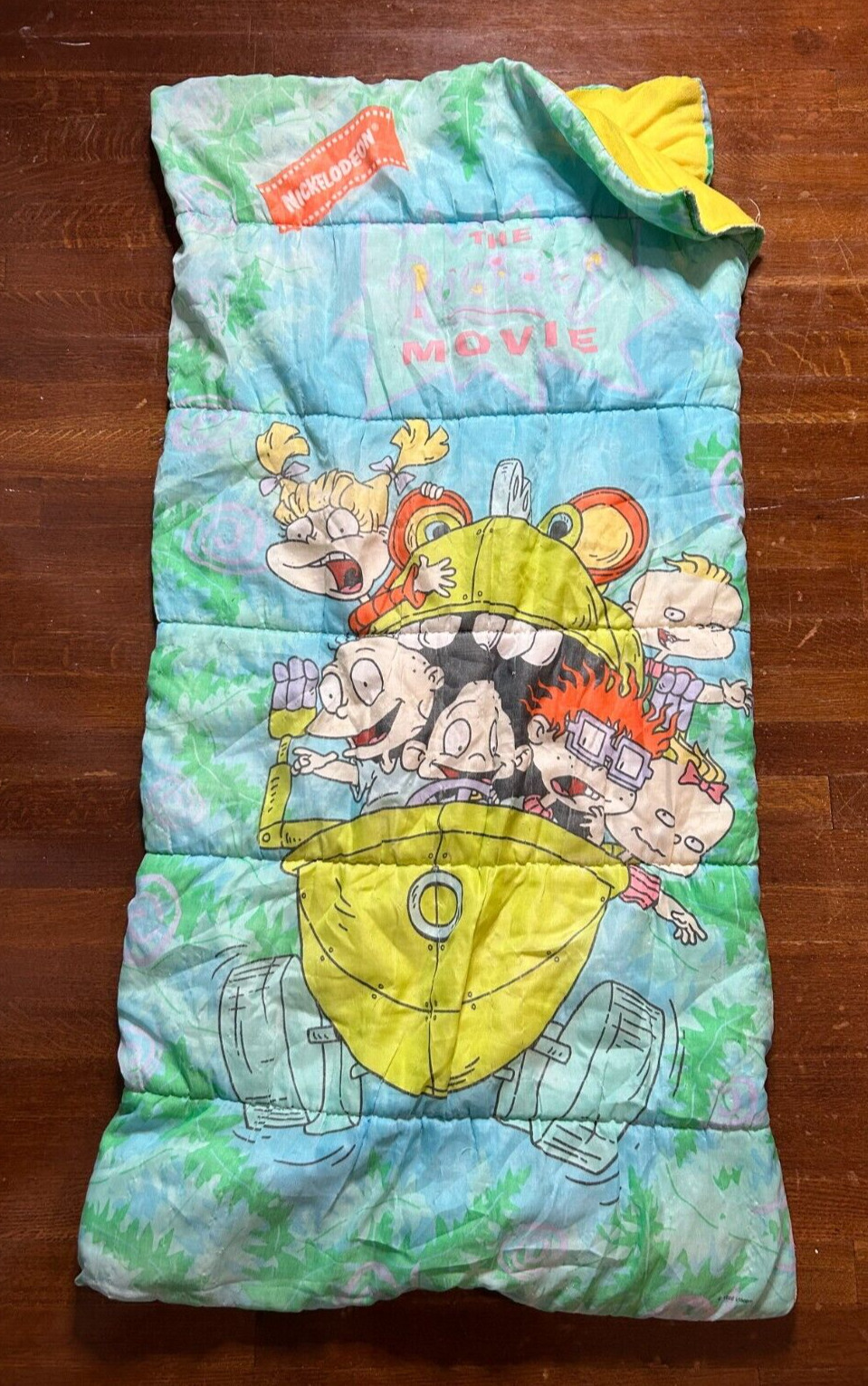 Vintage 1998 Viacom Nickelodeon Rugrats The Movie Kids Sleeping Bag Tv Retro 90s