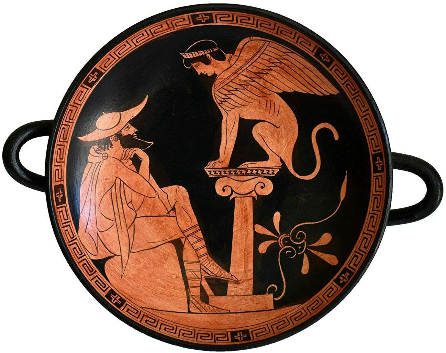 The Riddle of the Sphinx - Attic Kylix of the Painter Oedipus in Vatican Museum