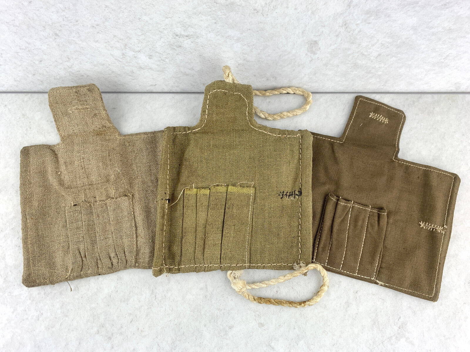Original Russian SVT Rifle Cleaning, Tool Pouch Lot, 3 Different Kinds SVT 38 40