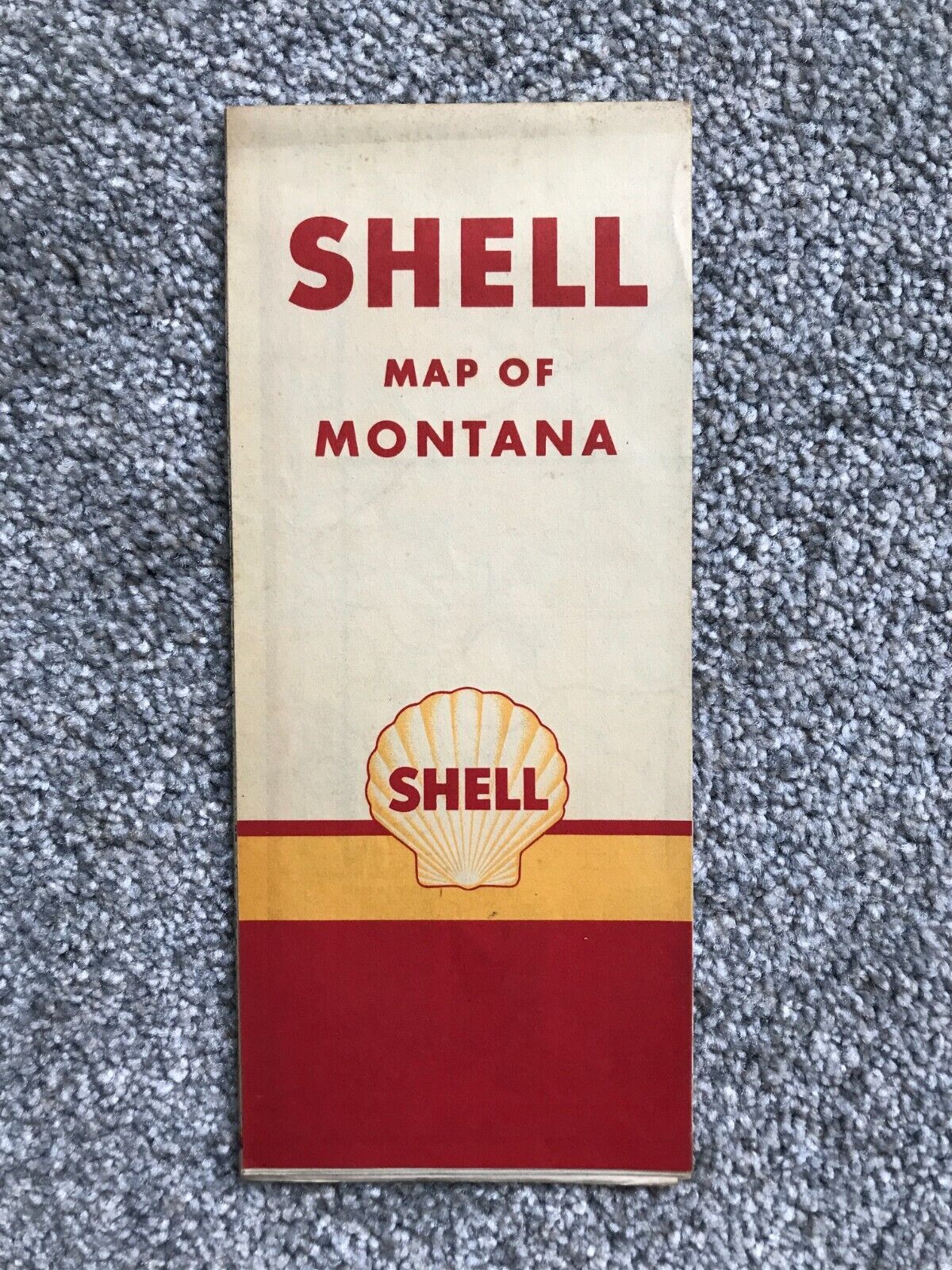1946 Shell Oil Company road map of Montana