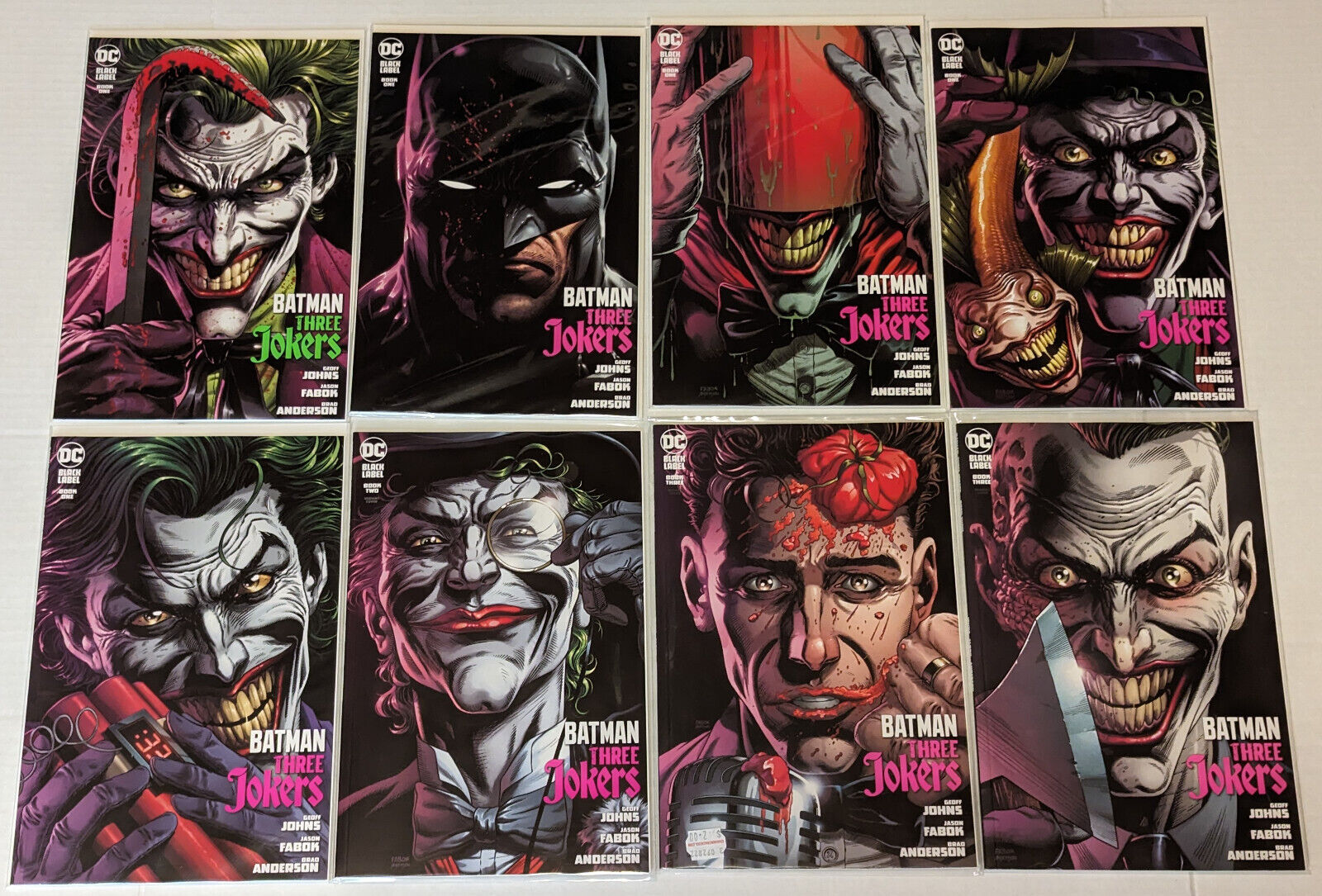 Batman Three Jokers 1 2 3 Jason Fabok Batman Variant Lot Geoff Johns DC Comics
