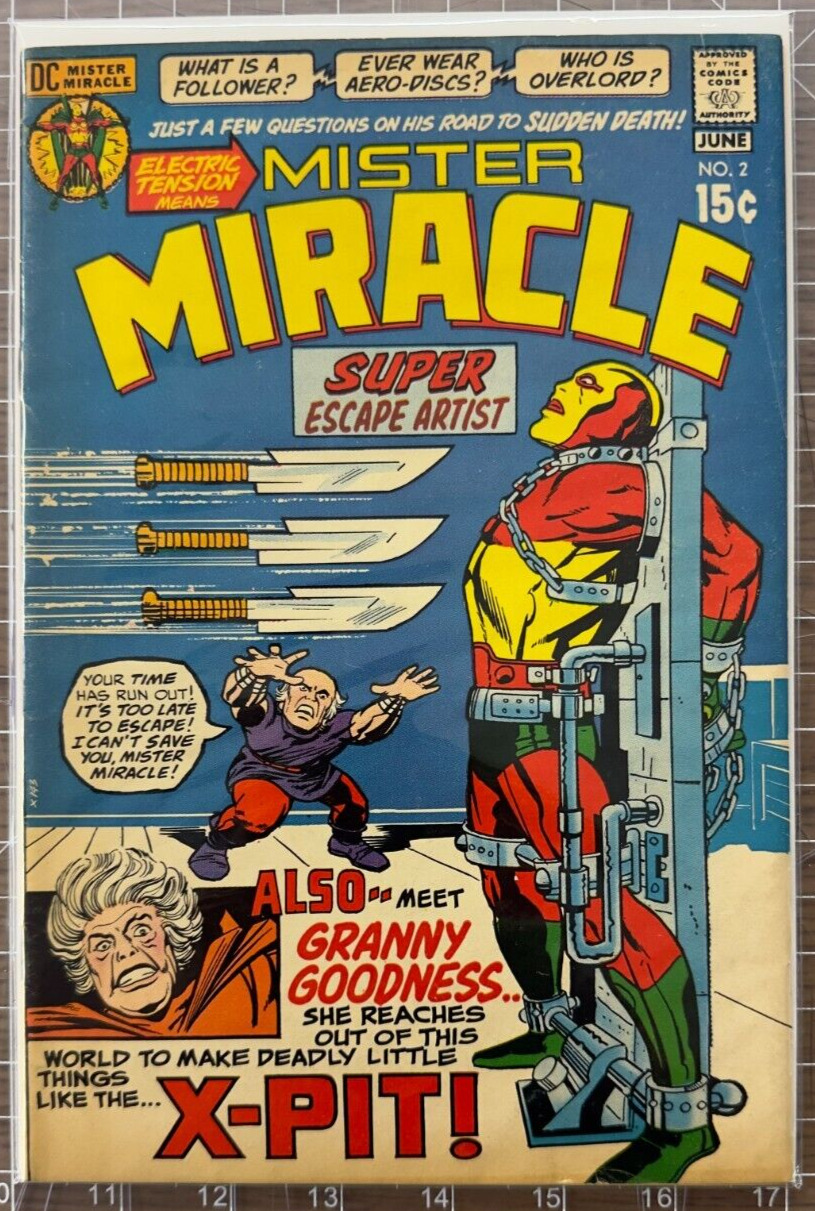 Mister Miracle #2 DC Comic Book 1971  1st App Granny Goodness Jack Kirby 4.5-5.5