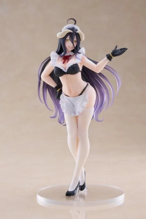 TAITO Overlord IV Albedo (Maid Ver.) Coreful Action Figure Statue Toy 7.1 inch