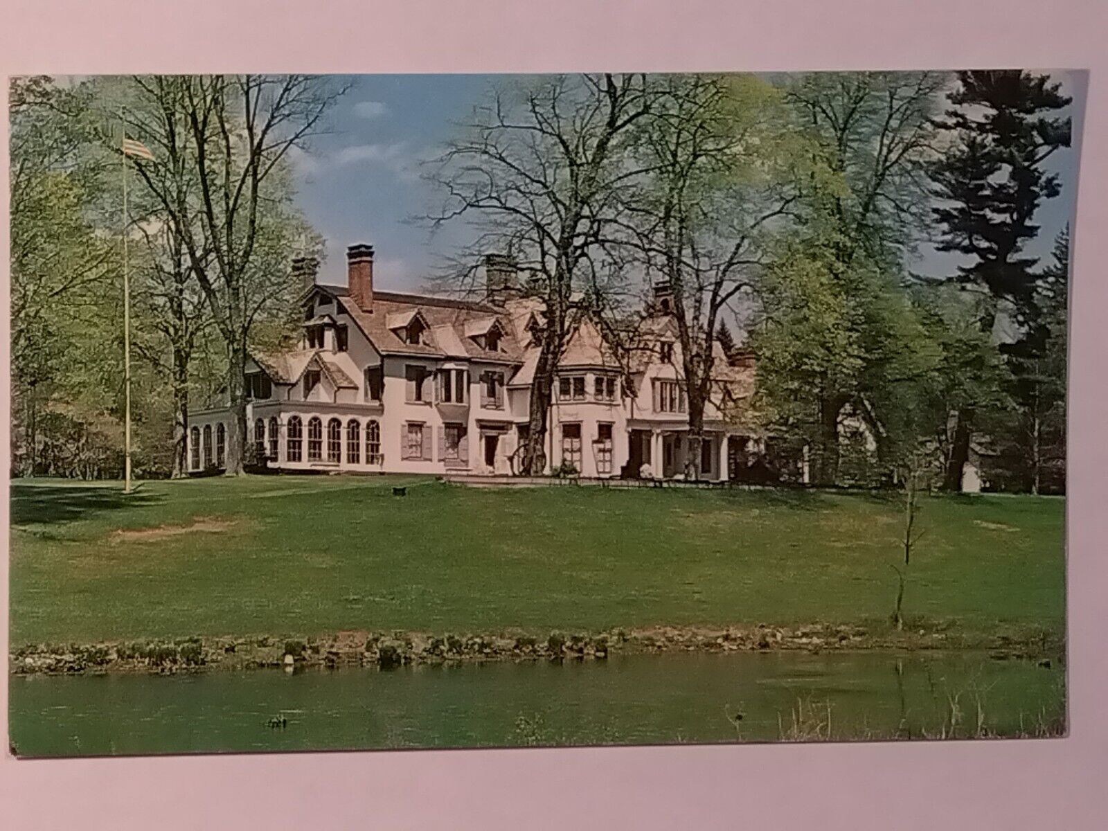 Ringwood Manor House View From Pond Postcard
