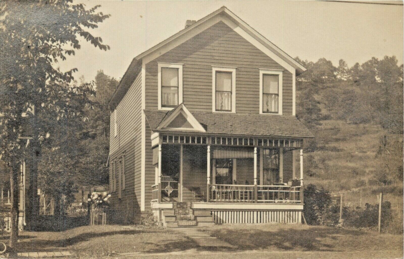 A View Of A Residence In Titusville,Pennsylvania PA RPPC 1910