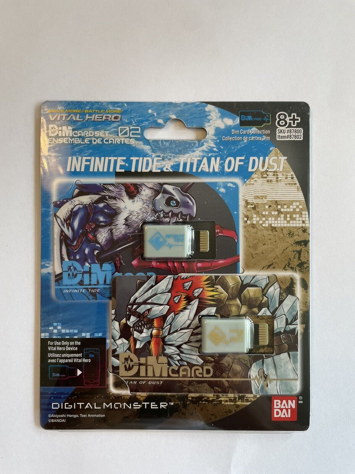 Bandai Vital Hero Dim Card Infinite Tide & Titanium Digital Monster Digimon New
