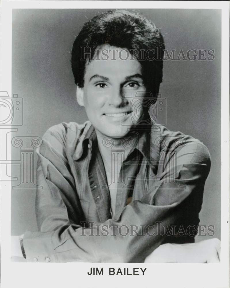 1986 Press Photo Jim Bailey, Entertainer-Impersonator - lrp97245